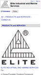 Mobile Screenshot of eliteindmarine.com